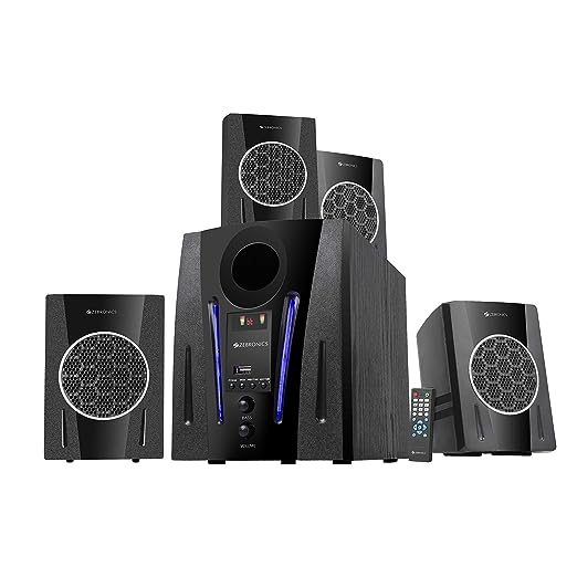 Zebronics ZEB-BT2750RUF Made in India Wireless Bluetooth Multimedia Speaker With Supporting USB, AUX, FM & Remote Control. (60 Watt, 4.1 Channel) Zebronics ZEB-BT2750RUF Made in India Wireless Bluetooth Multimedia Speaker With Supporting USB, AUX, FM & Remote Control. (60 Watt, 4.1 Channel)